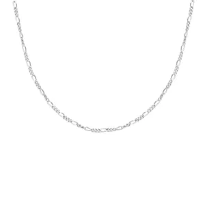 Silver Filia Curb Chain Necklace N063-04H