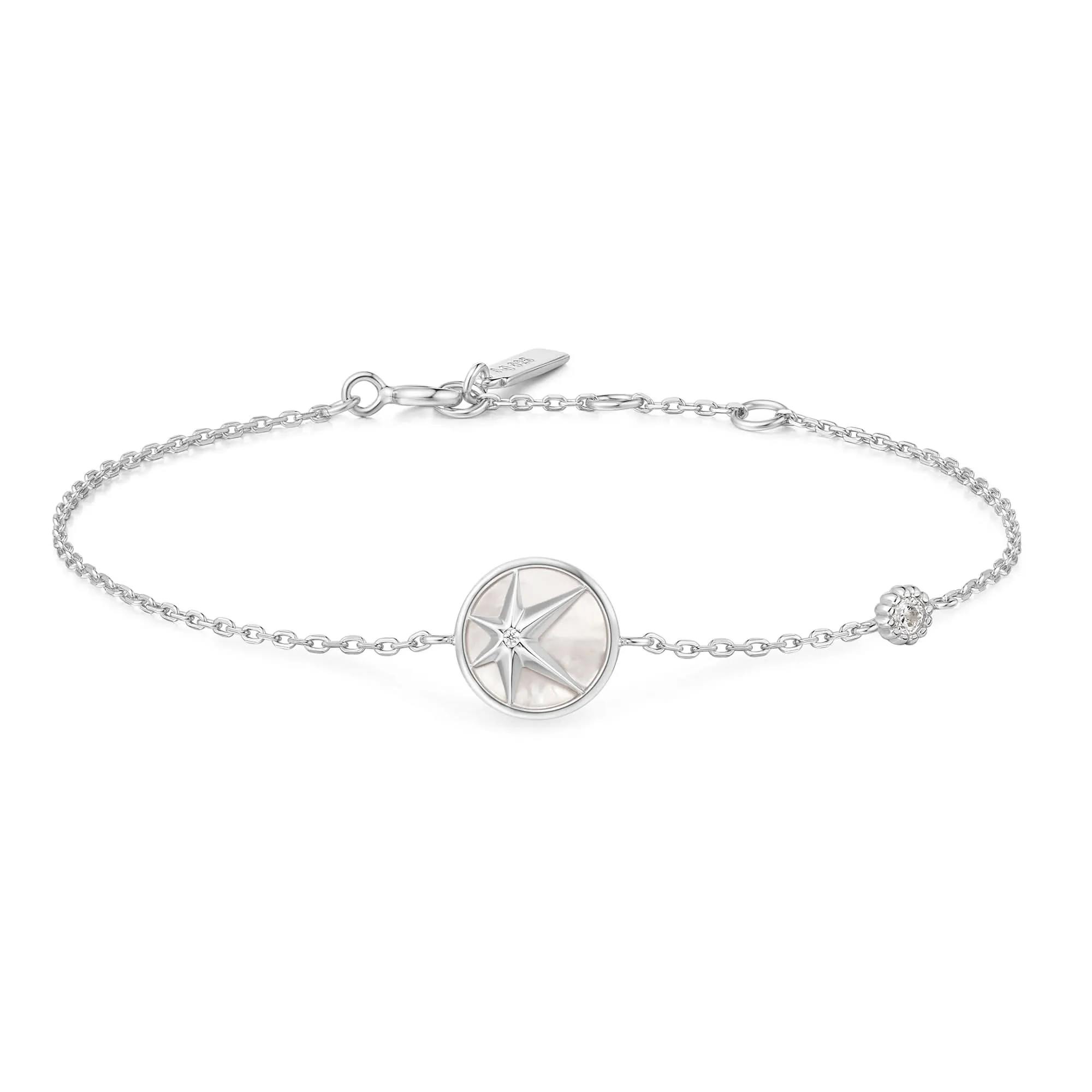 Silver Star Mother-of-Pearl Bracelet B065-02H