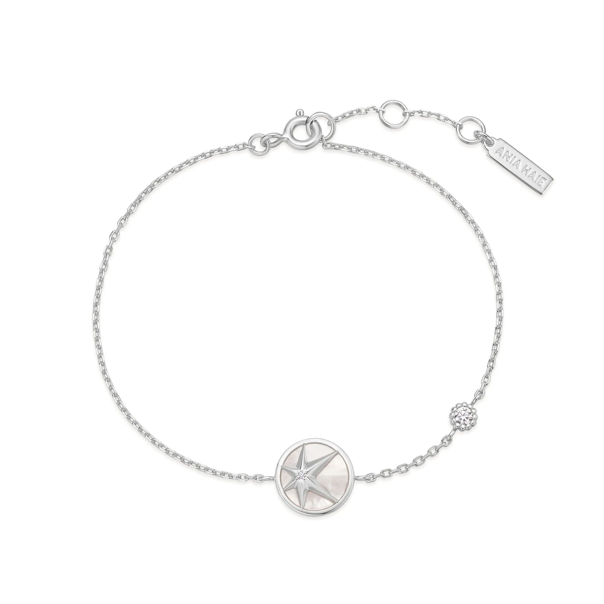Silver Star Mother-of-Pearl Bracelet B065-02H