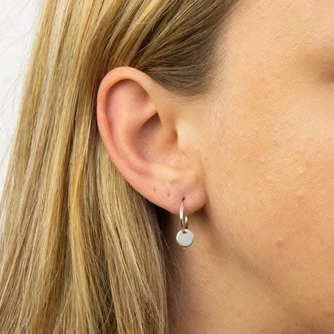 Small Disc Assembled Hoop Earrings E5991
