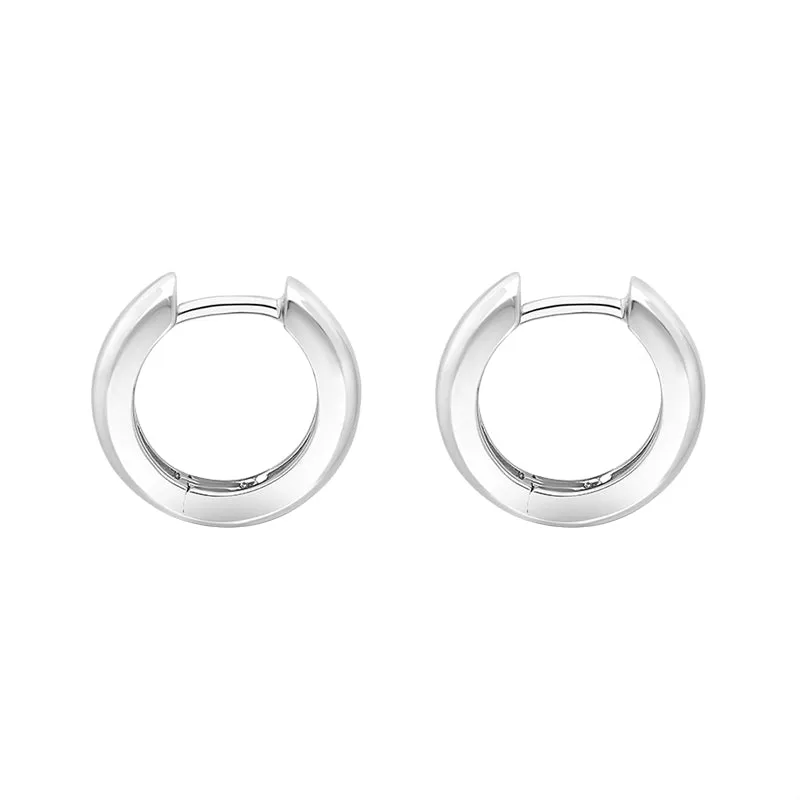 Sterling Silver 14mm Hoop Earrings