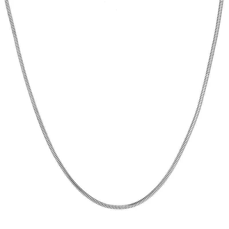 Sterling Silver 17 Inch Snake Link Chain