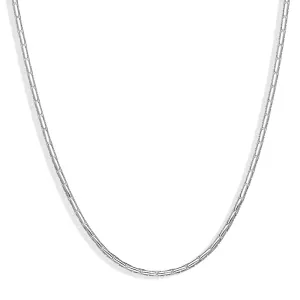 Sterling Silver 18 Inch Snake Link Chain D