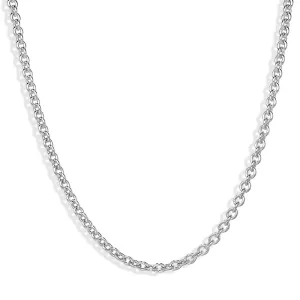 Sterling Silver 20 Inch Rounded Oval Heavy Link Belcher Chain