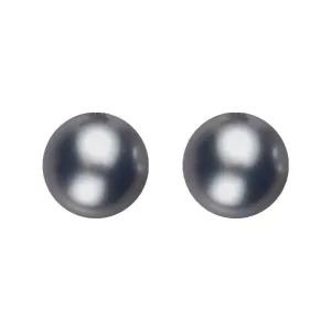 Sterling Silver 5mm Black Freshwater Pearl Stud Earrings