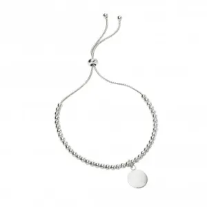 Sterling Silver Ball Disc Bracelet B5240