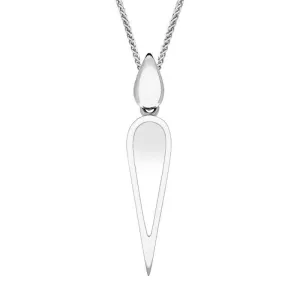 Sterling Silver Bauxite Toscana Pear Drop Necklace