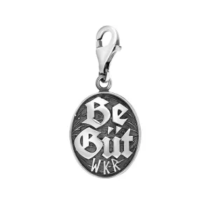 Sterling Silver Be Gt Oval Clip Charm
