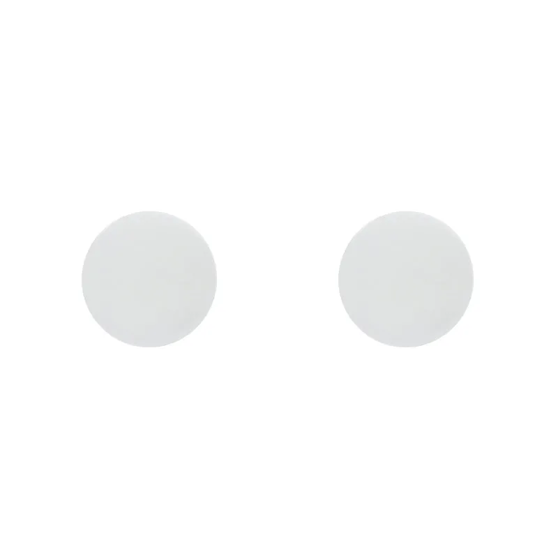 Sterling Silver Cararra 8mm Round Stud Earrings