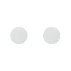 Sterling Silver Cararra 8mm Round Stud Earrings