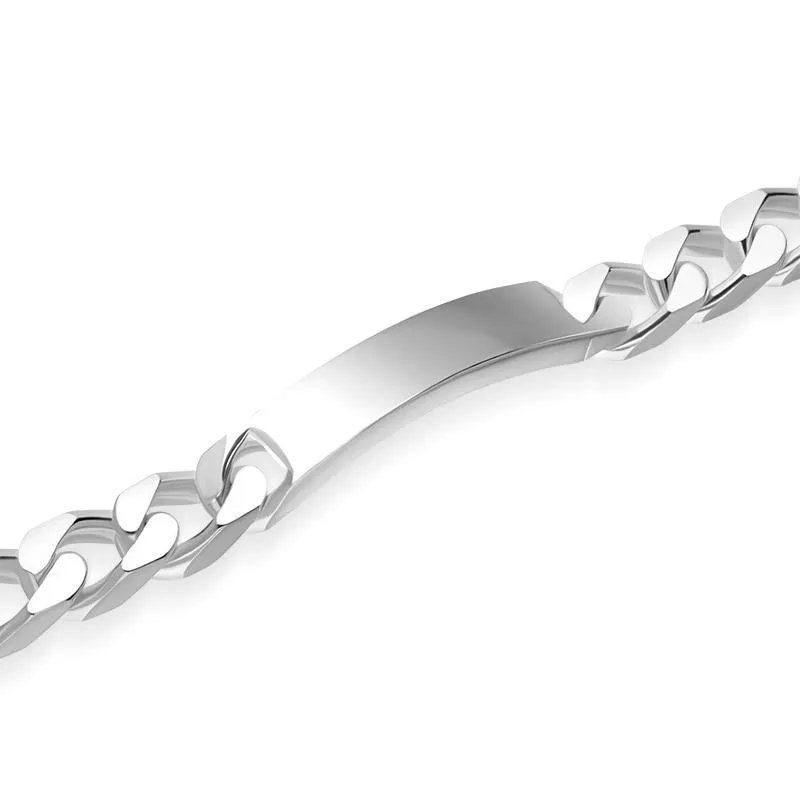 Sterling Silver Chunky Identity Bracelet D