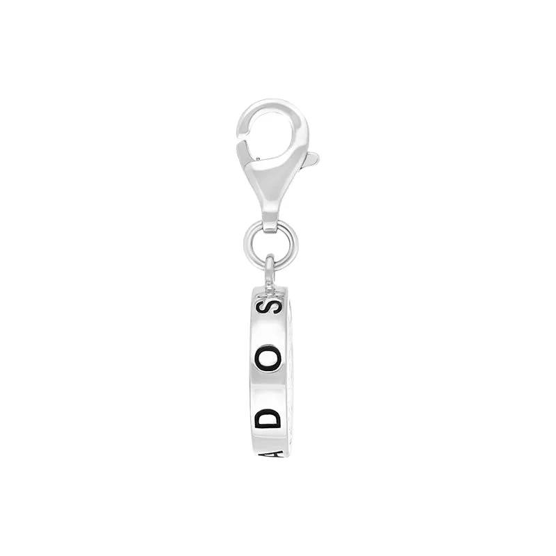 Sterling Silver Coquina Barbados Clip Charm D
