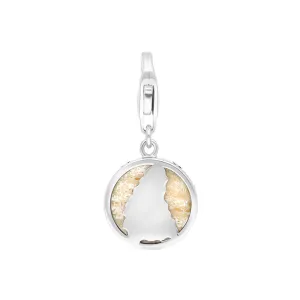 Sterling Silver Coquina Barbados Clip Charm D