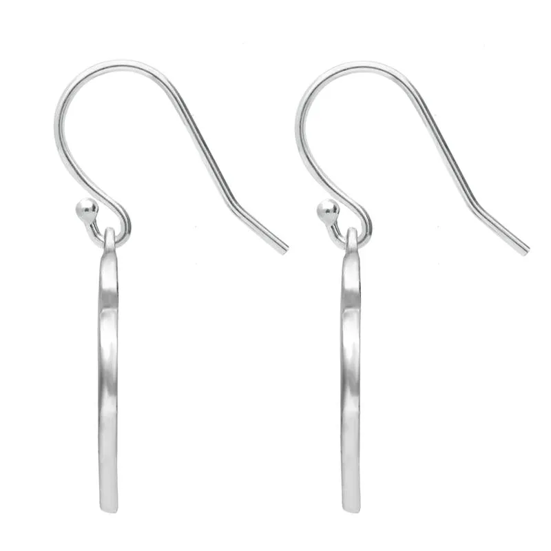 Sterling Silver Cubic Zirconia Double Heart Drop Earrings
