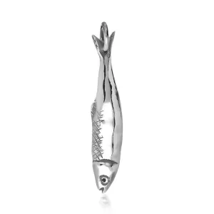 Sterling Silver Emma Stothard Silver Darling Medium Fish Charm