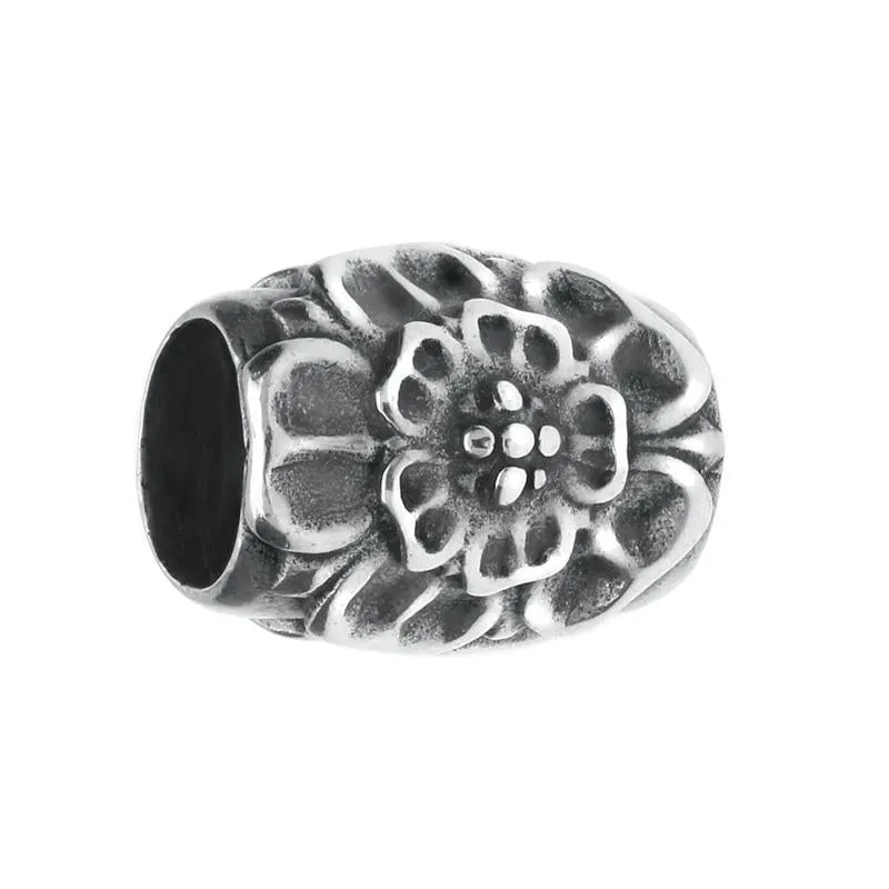 Sterling Silver Great Yorkshire Show Rose Barrel Charm