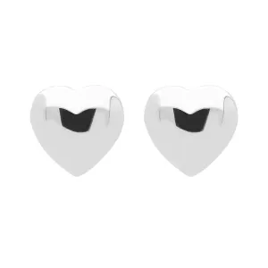 Sterling Silver Heart Stud Earrings