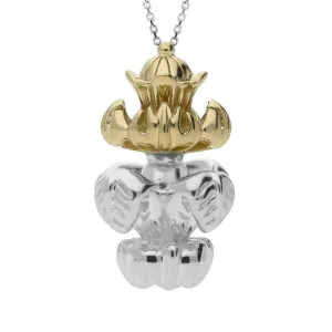 Sterling Silver Large Baroque Necklace