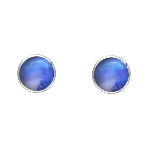 Sterling Silver Moonstone 4mm Classic Small Round Stud Earrings