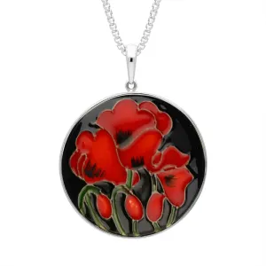 Sterling Silver Moorcroft Forever England 4 Round Necklace