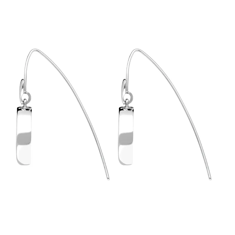 Sterling Silver Royal Doulton China Wind In The Willows Flower Drop Earrings