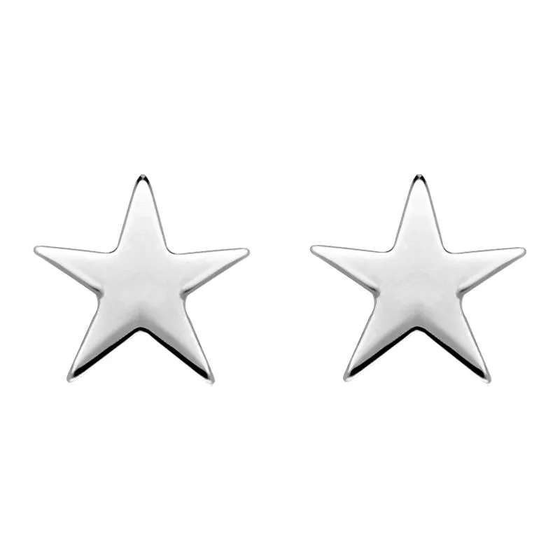 Sterling Silver Star Stud Earrings
