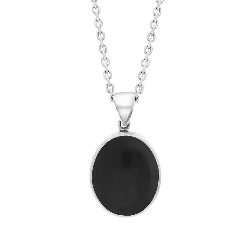 Sterling Silver Whitby Jet Whitby Krampus Run Pendant Necklace