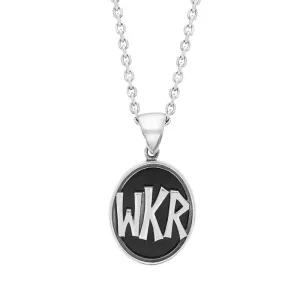 Sterling Silver Whitby Jet Whitby Krampus Run Pendant Necklace