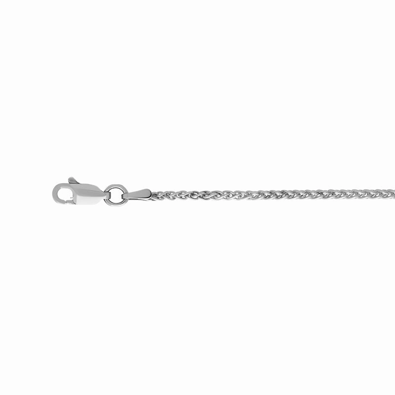 Sterling Silver 15 Inch Medium Spiga Chain