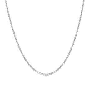 Sterling Silver 15 Inch Medium Spiga Chain