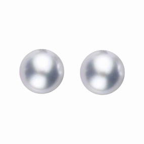 Sterling Silver 5mm Grey Freshwater Pearl Stud Earrings