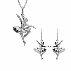 Sterling Silver Ballerina Passe Two Piece Set