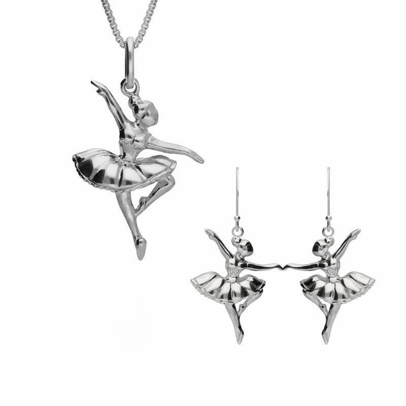 Sterling Silver Ballerina Passe Two Piece Set