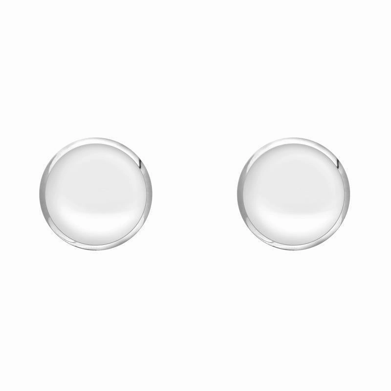 Sterling Silver Bauxite 5mm Classic Small Round Stud Earrings