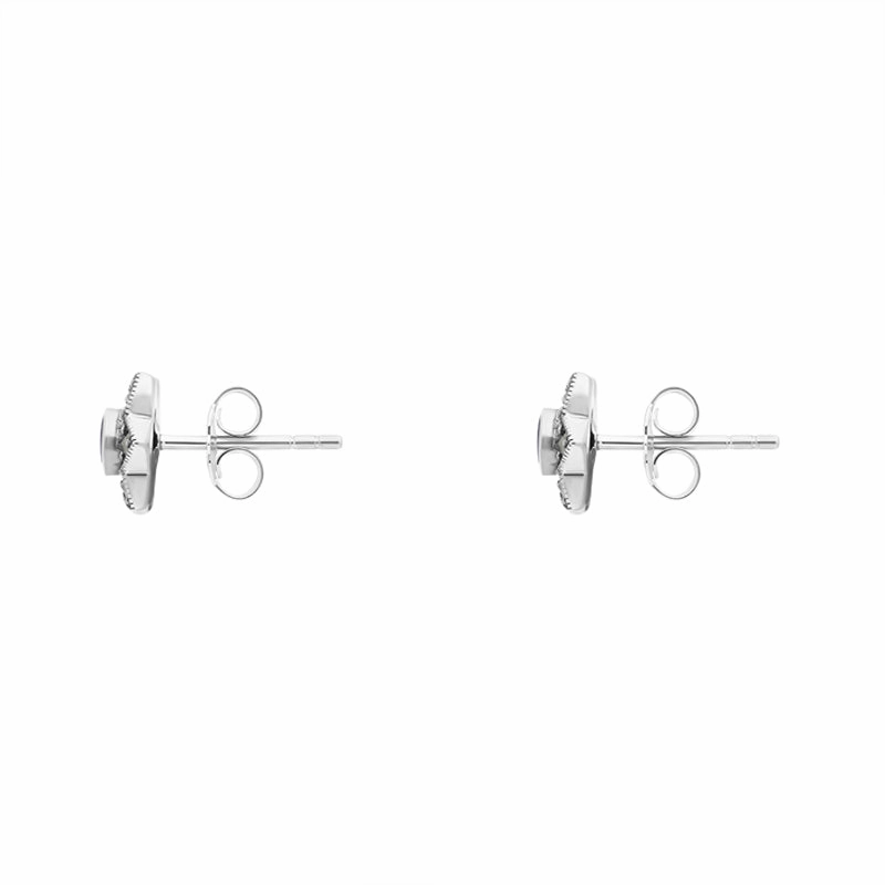 Sterling Silver Blue John Star Stud Earrings