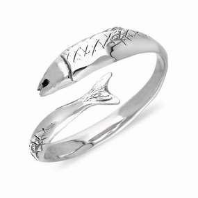Sterling Silver Emma Stothard Silver Darling Slim Crossover Ring