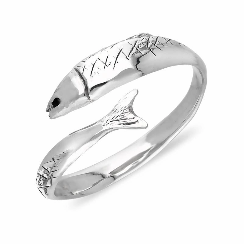 Sterling Silver Emma Stothard Silver Darling Slim Crossover Ring