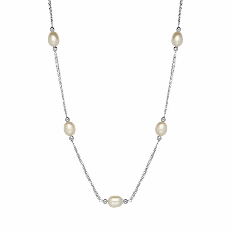 Sterling Silver Freshwater Pearl Necklet