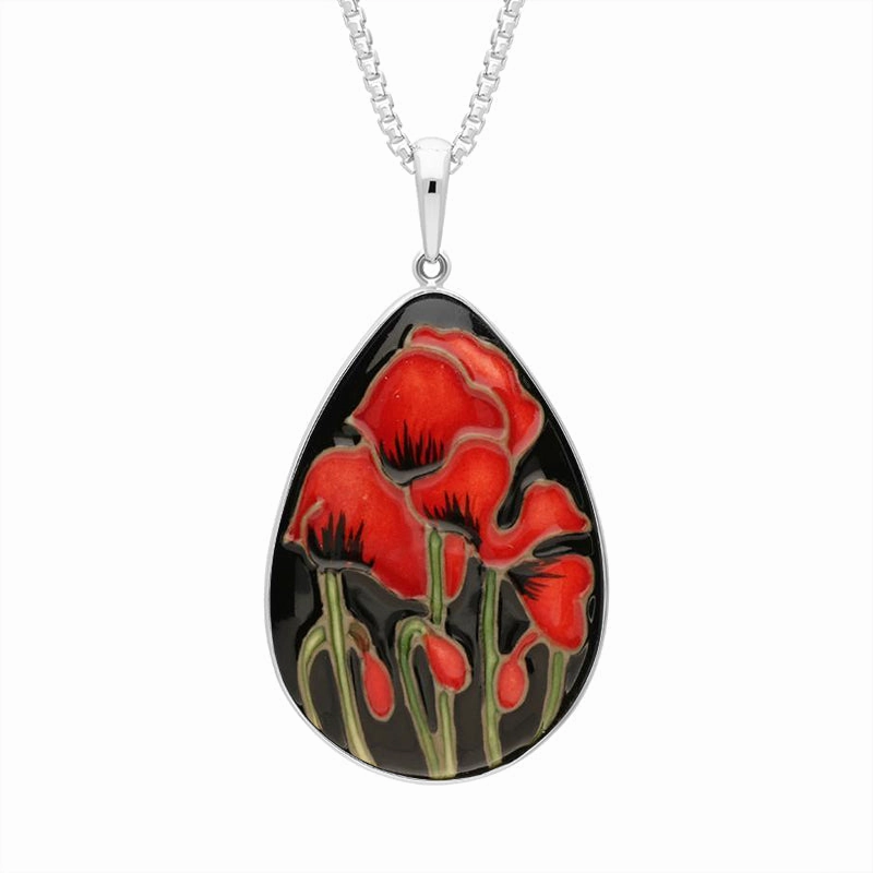 Sterling Silver Moorcroft Forever England 4 Pear Necklace