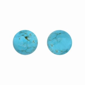 Sterling Silver Turquoise 6mm Ball Stud Earrings