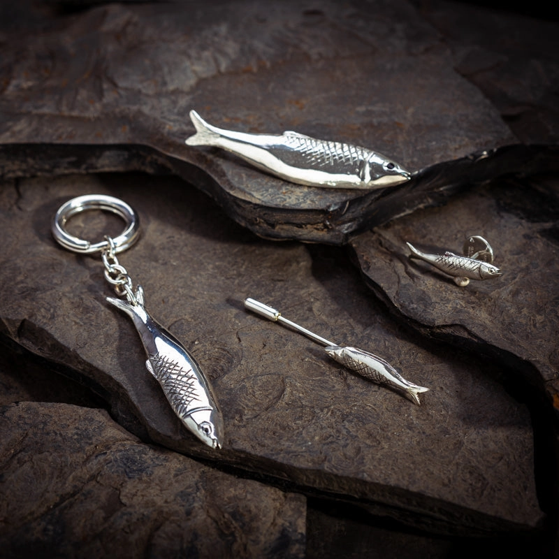 Sterling Silver Whitby Jet Emma Stothard Silver Darling Large Brooch