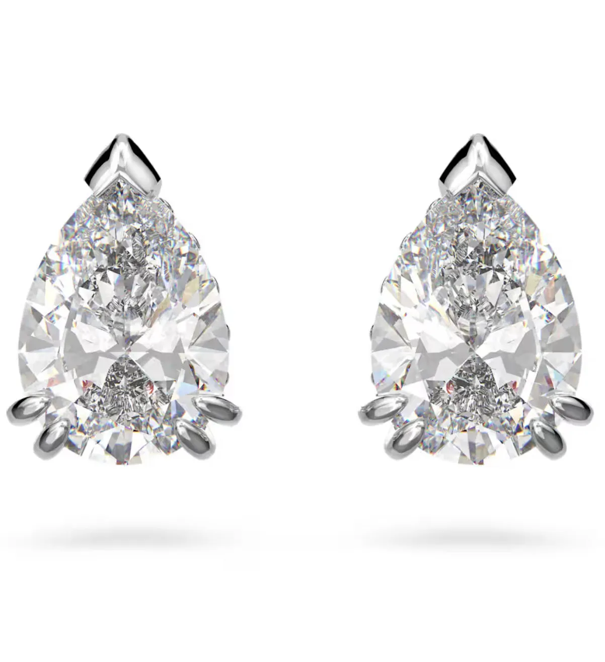 Stilla Pear Clear Cut Stud Earrngs