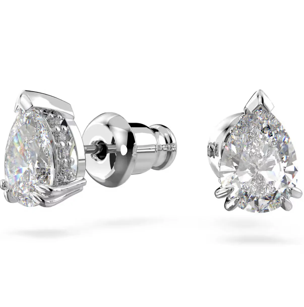 Stilla Pear Clear Cut Stud Earrngs