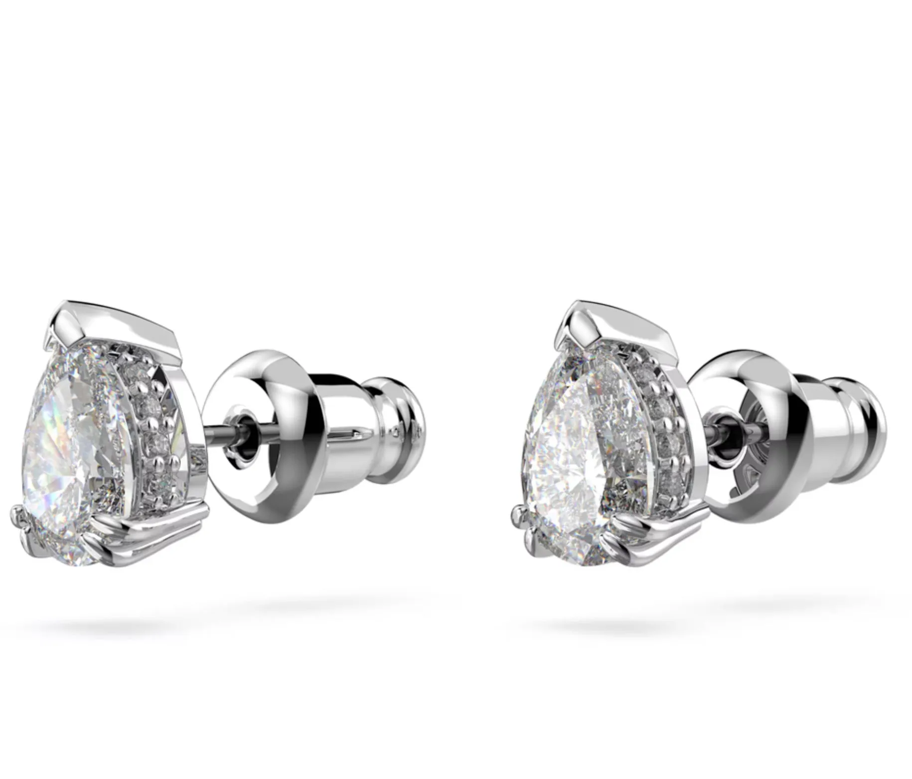 Stilla Pear Clear Cut Stud Earrngs