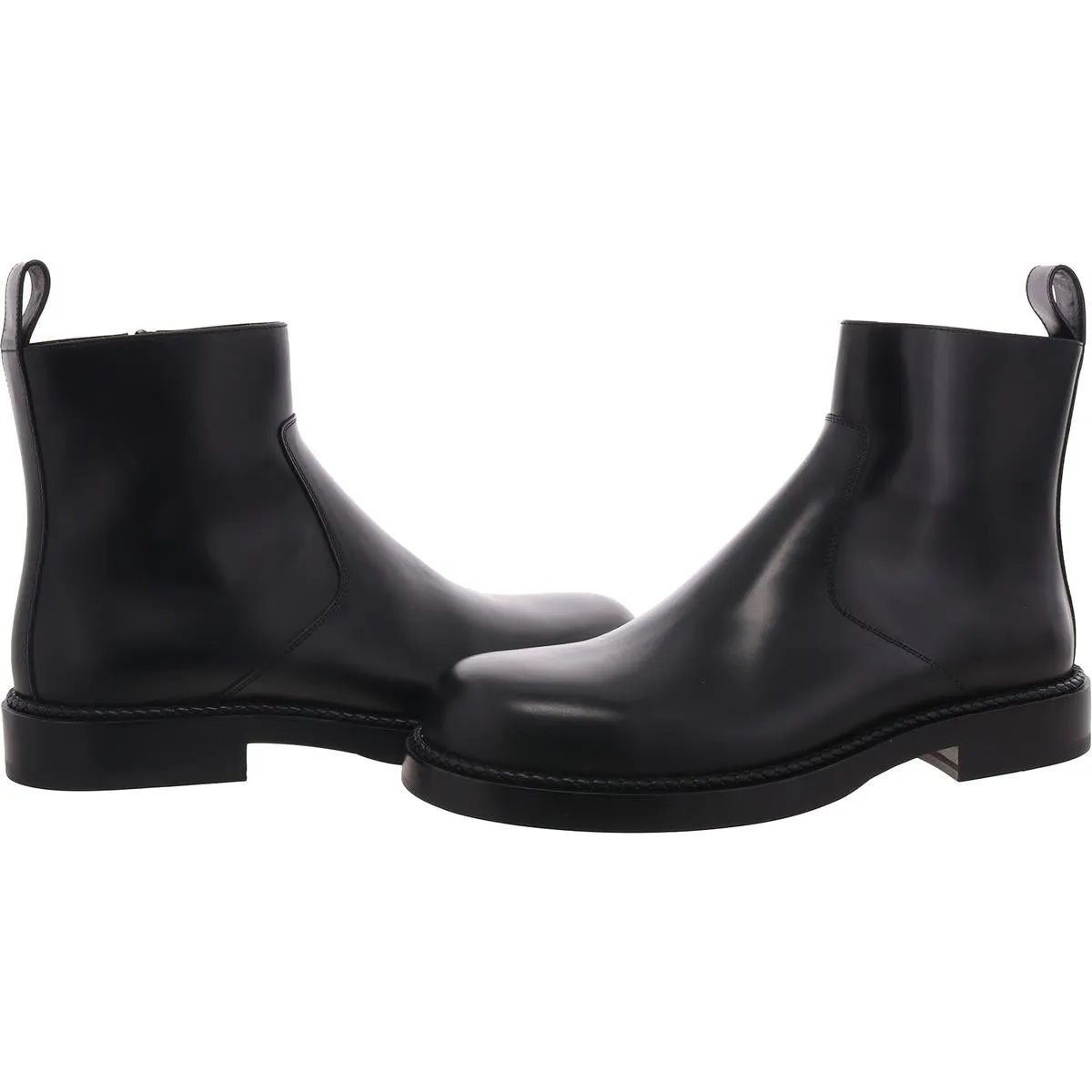 Strut Mens Zipper Leather Chelsea Boots