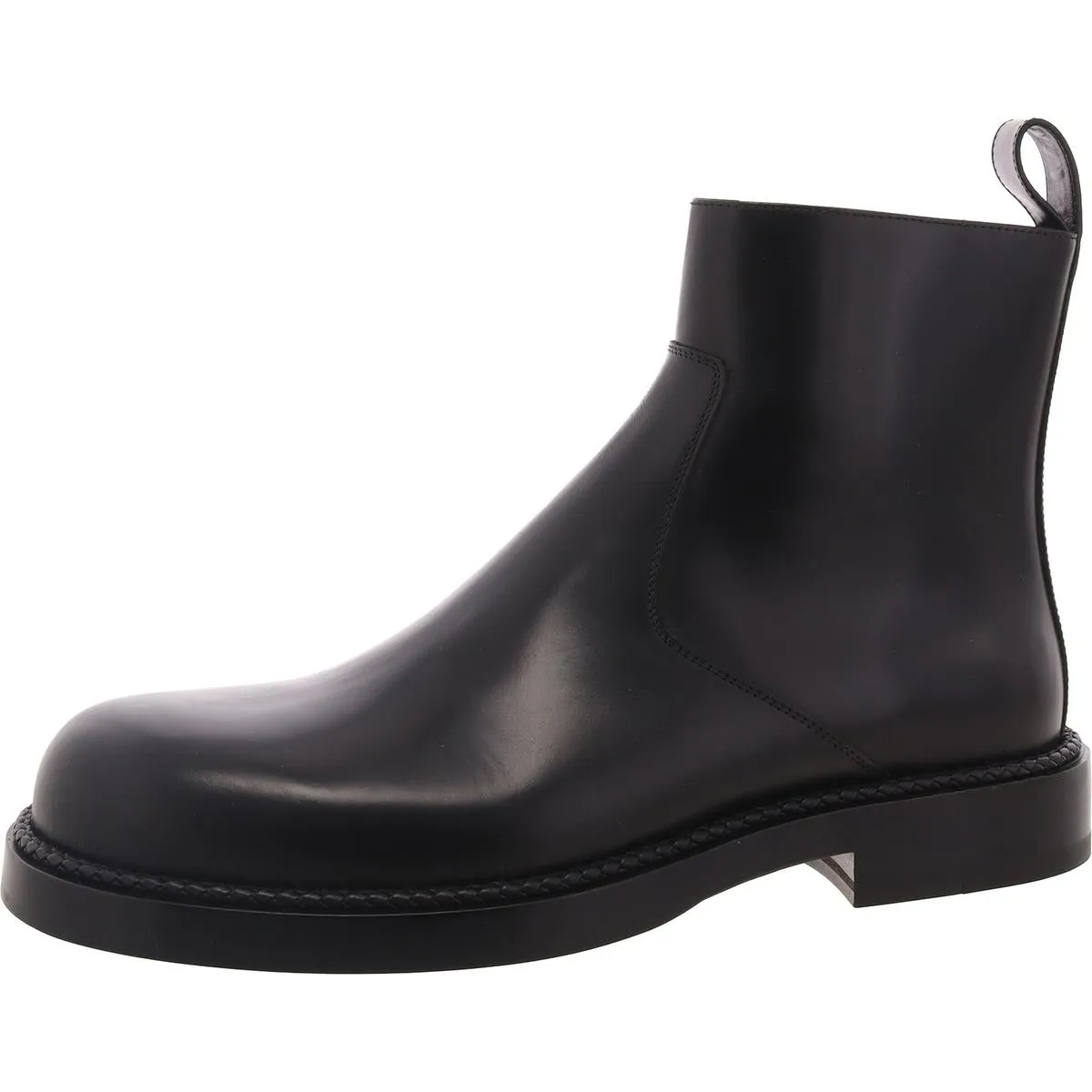 Strut Mens Zipper Leather Chelsea Boots