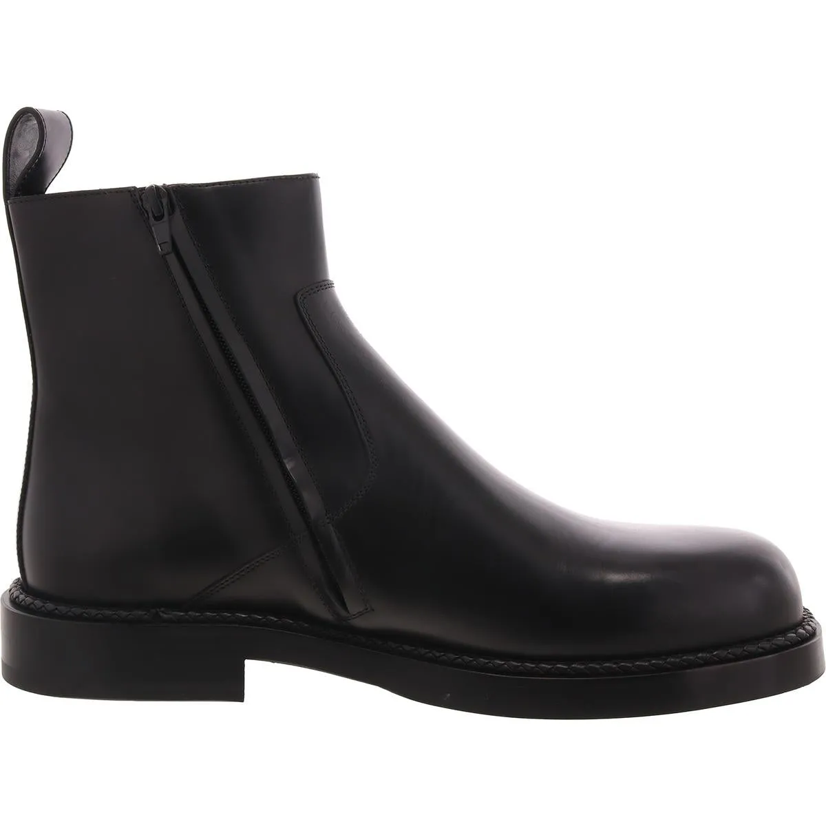 Strut Mens Zipper Leather Chelsea Boots