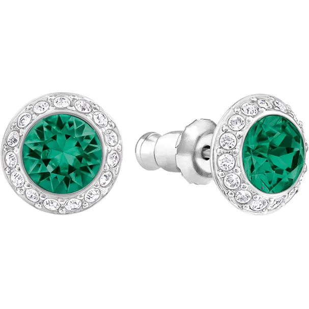 Swarovski Angelic Green Crystal Stud Earrings