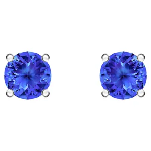 Swarovski Attract Blue Rhodium Plated Stud Earrings