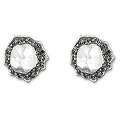 Swarovski Earrings Poison Silvernight Pierced